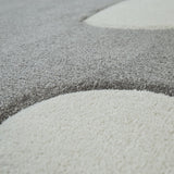 Kids Rug with Clouds in Pastel Colors for Children's Room or Nursery