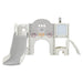 Kids Slide 9 in 1 with Ring Toss, Drawing Whiteboardl, Basketball Hoop