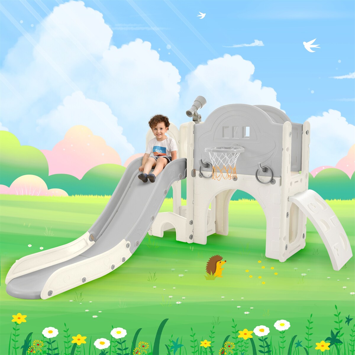 Kids Slide Playset Structure 7 in 1