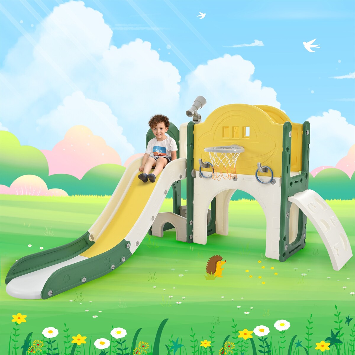 Kids Slide Playset Structure 7 in 1