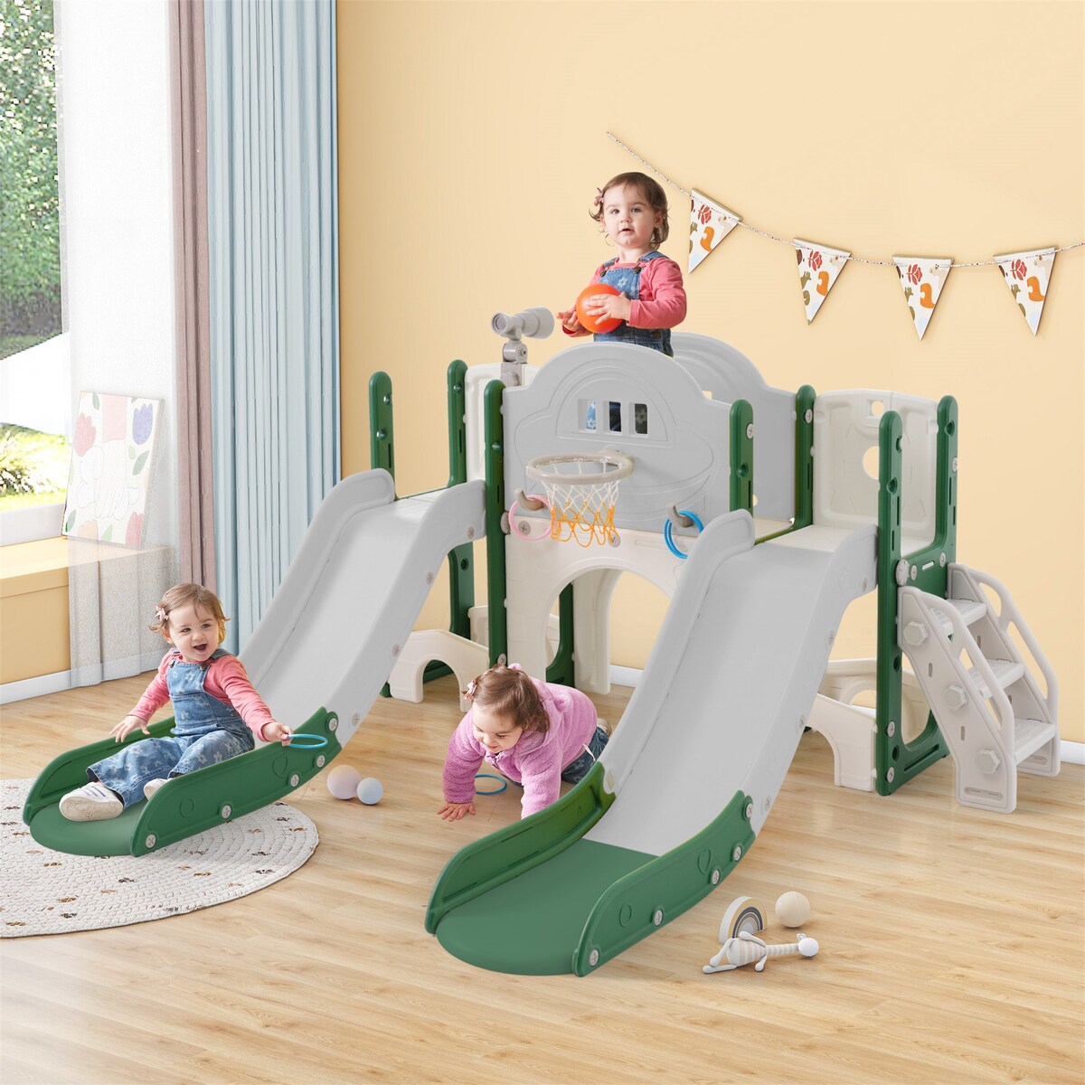 Kids Slide Playset Structure 7 in 1