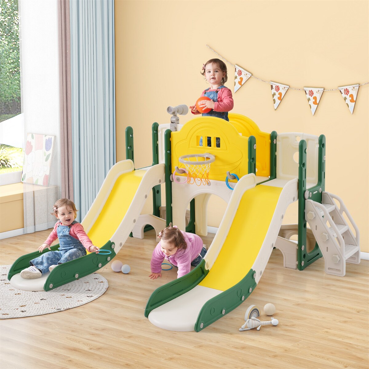 Kids Slide Playset Structure 7 in 1
