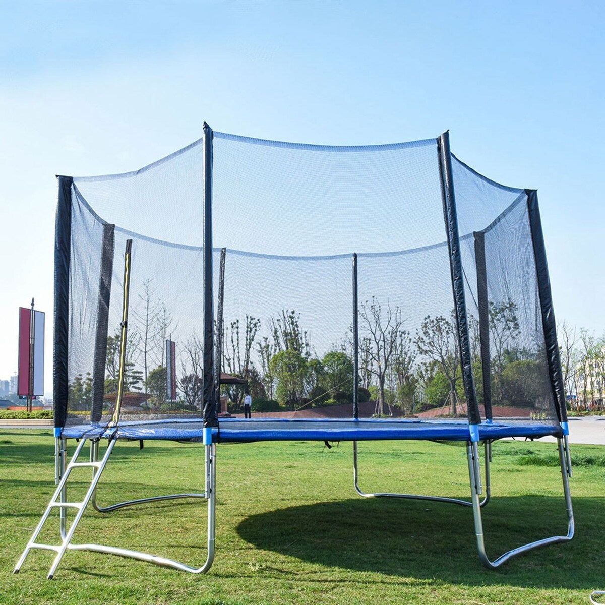 Kids Trampoline with Safety Enclosure Net - 10FT Trampoline for Toddlers Indoor and Outdoor - Parent-Child Interactive G