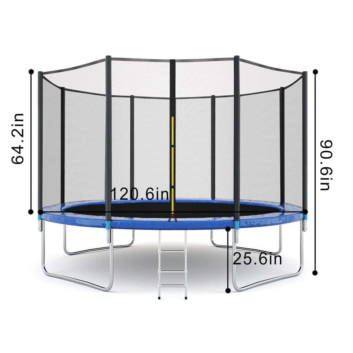 Kids Trampoline with Safety Enclosure Net - 10FT Trampoline for Toddlers Indoor and Outdoor - Parent-Child Interactive G