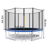 Kids Trampoline with Safety Enclosure Net - 10FT Trampoline for Toddlers Indoor and Outdoor - Parent-Child Interactive G