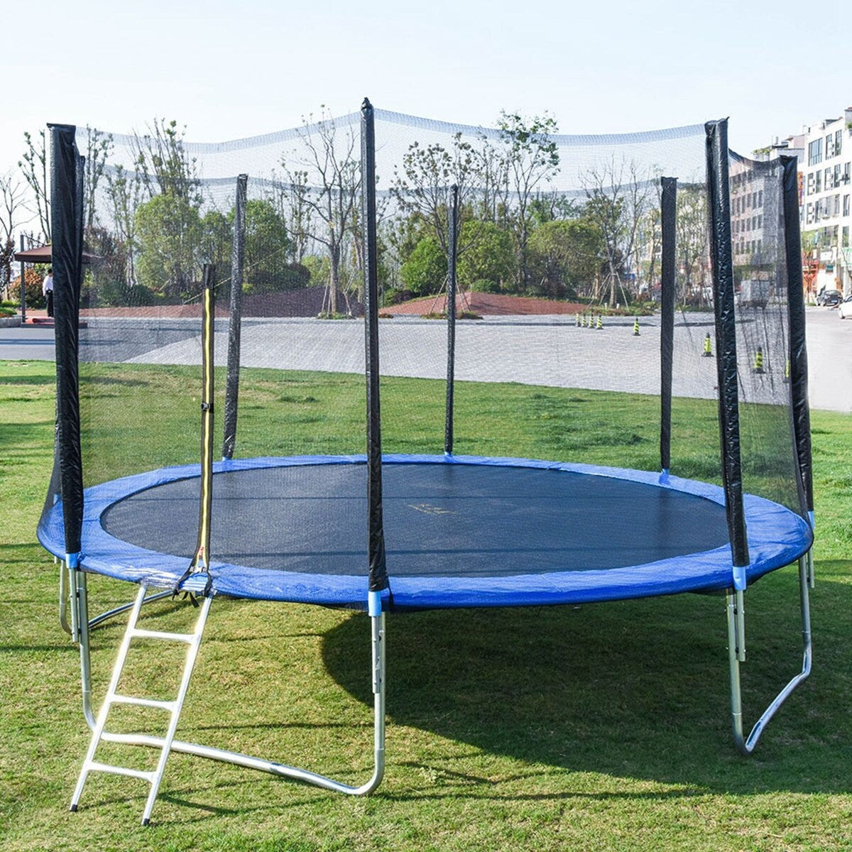 Kids Trampoline with Safety Enclosure Net - 10FT Trampoline for Toddlers Indoor and Outdoor - Parent-Child Interactive G