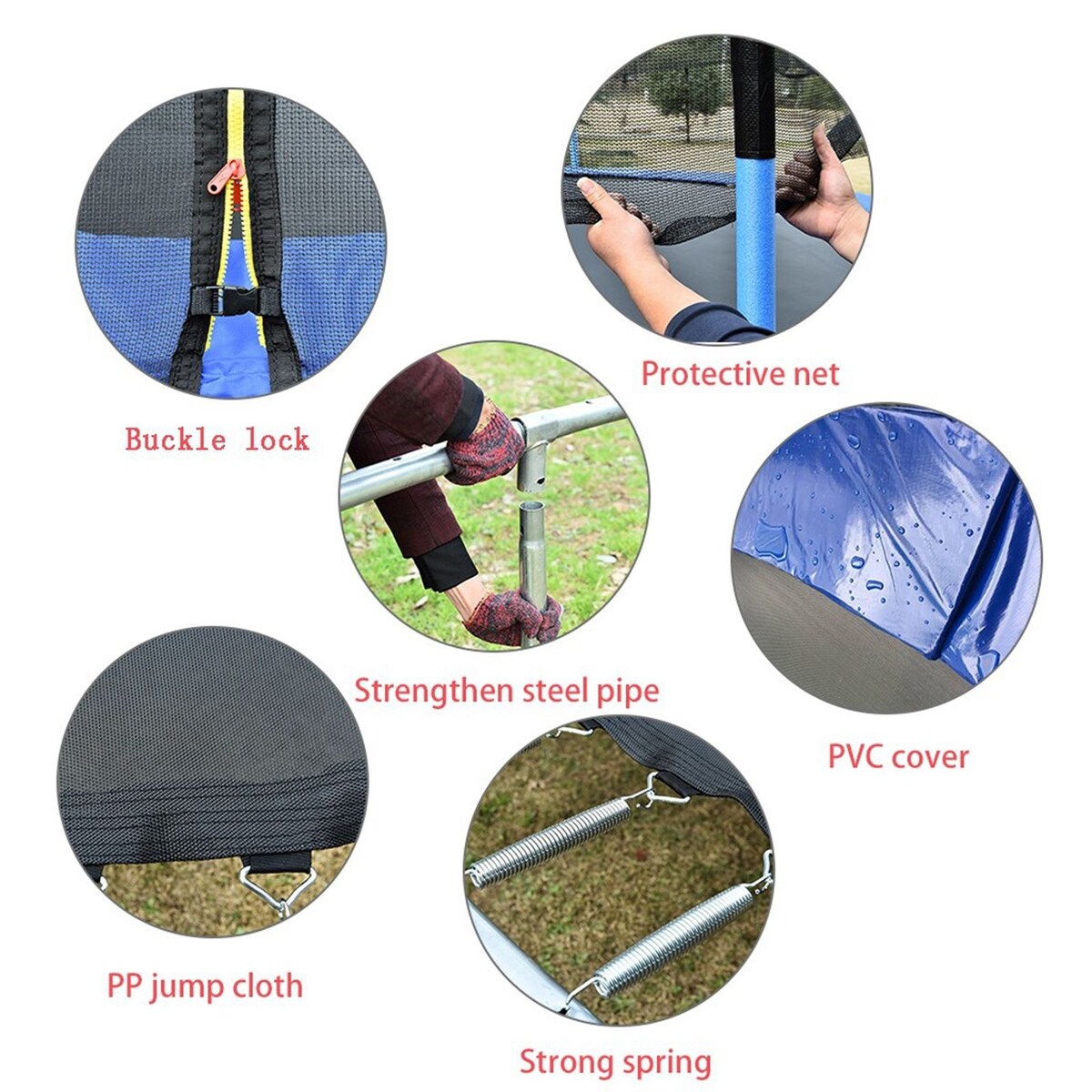 Kids Trampoline with Safety Enclosure Net - 10FT Trampoline for Toddlers Indoor and Outdoor - Parent-Child Interactive G