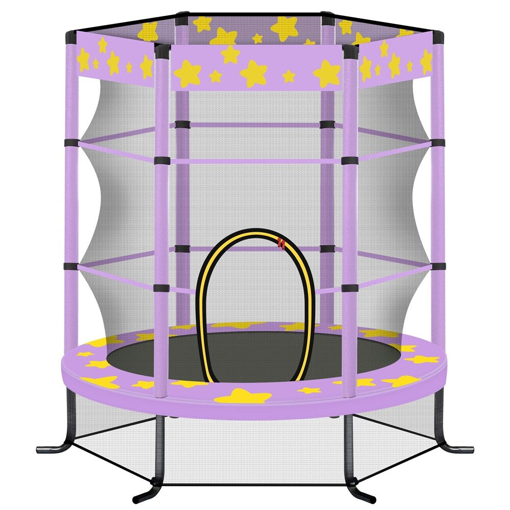 Kids Trampoline with Safety Enclosure Net,Outdoor Indoor Trampoline