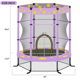 Kids Trampoline with Safety Enclosure Net,Outdoor Indoor Trampoline