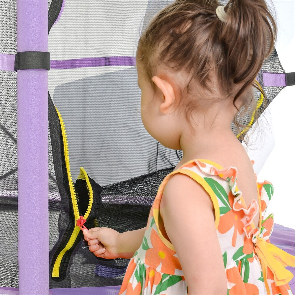 Kids Trampoline with Safety Enclosure Net,Outdoor Indoor Trampoline