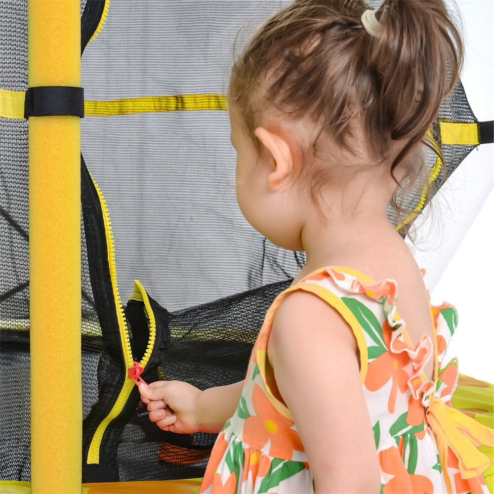 Kids Trampoline with Safety Enclosure Net,Outdoor Indoor Trampoline