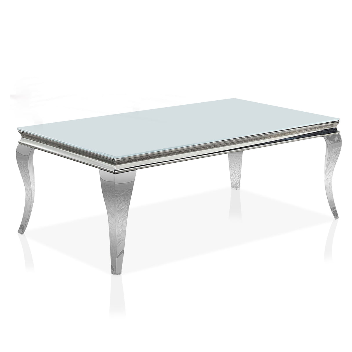 Kiermeyer Contemporary Glass 2-Piece Coffee Table Set by Furniture of America