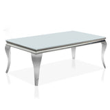 Kiermeyer Contemporary Glass 2-Piece Coffee Table Set by Furniture of America