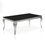 Kiermeyer Contemporary Glass 2-Piece Coffee Table Set by Furniture of America