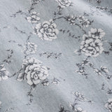 Kiev 3 Piece Twin Sheet Set with Floral Pattern The Urban Port, Gray