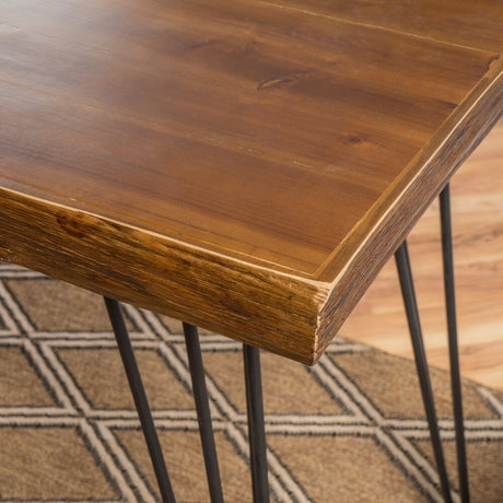 Kija Mid Century Faux LiveEdge Wood 2-piece Desk Set by Christopher Knight Home