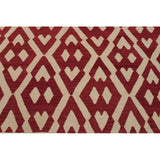 Kilim Annetta Red/Ivory Hand-Woven Wool Rug -10'8 x 13'2 - 10 ft. 8 in. X 13 ft. 2 in. - 10 ft. 8 in. X 13 ft. 2 in.
