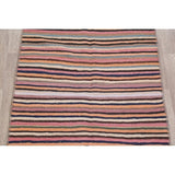 Kilim Contemporary Stripe Hand Woven Wool Persian Area Rug - 6'4" x 4'2"