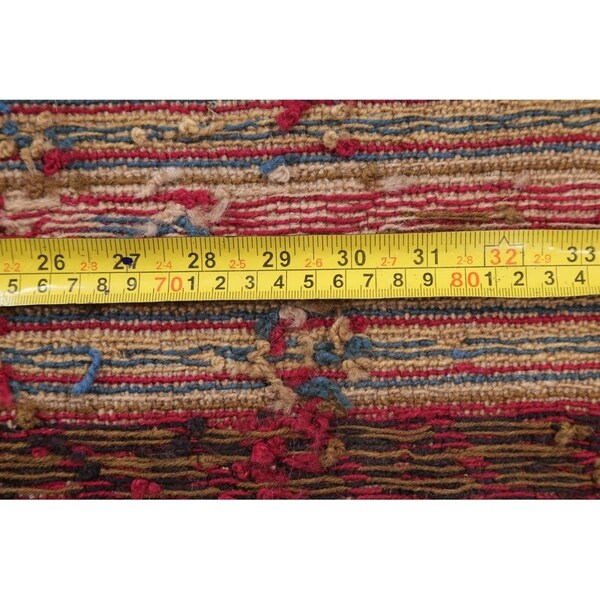 Kilim Geometric Hand Woven Wool Persian Rug - 9'0" x 2'4" Runner