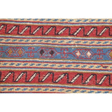 Kilim Geometric Hand Woven Wool Persian Rug - 9'0" x 2'4" Runner
