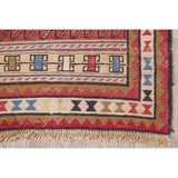 Kilim Geometric Hand Woven Wool Persian Rug - 9'0" x 2'4" Runner