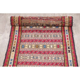 Kilim Geometric Hand Woven Wool Persian Rug - 9'0" x 2'4" Runner