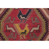 Kilim Geometric Hand Woven Wool Persian Rug - 9'5" x 3'8" Runner
