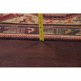 Kilim Geometric Hand Woven Wool Persian Rug - 9'5" x 3'8" Runner