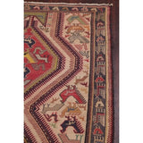 Kilim Geometric Hand Woven Wool Persian Rug - 9'5" x 3'8" Runner