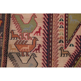 Kilim Geometric Hand Woven Wool Persian Rug - 9'5" x 3'8" Runner