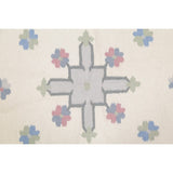 Kilim Indian Geometric Hand Woven Wool Oriental Area Rug - 5'11" x 5'11" Round - 5'11" x 5'11" Round