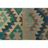 Kilim Lili Lt. Green/Ivory Hand-Woven Wool Rug -4'4 x 5'6 - 4 ft. 4 in. X 5 ft. 6 in.