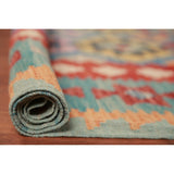 Kilim Oriental Area Rug Flatweave Living Room Wool Carpet - 8'3"x 9'8"