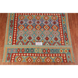 Kilim Oriental Area Rug Flatweave Living Room Wool Carpet - 8'3"x 9'8"