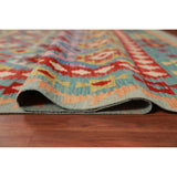 Kilim Oriental Area Rug Flatweave Living Room Wool Carpet - 8'3"x 9'8"