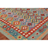 Kilim Oriental Area Rug Flatweave Living Room Wool Carpet - 8'3"x 9'8"