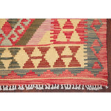 Kilim Oriental Flat Woven Wool Turkish Area Rug - 4'10" x 3'1"
