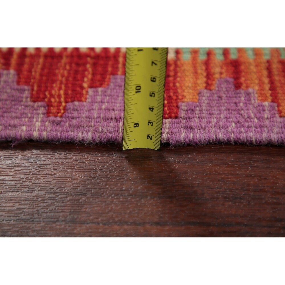 Kilim Oriental Flat Woven Wool Turkish Area Rug - 7'8" x 5'9"