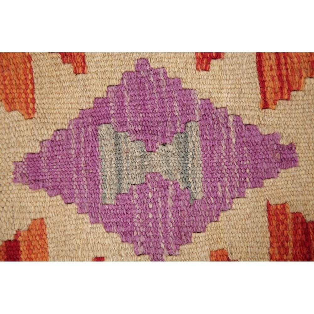 Kilim Oriental Flat Woven Wool Turkish Area Rug - 7'8" x 5'9"