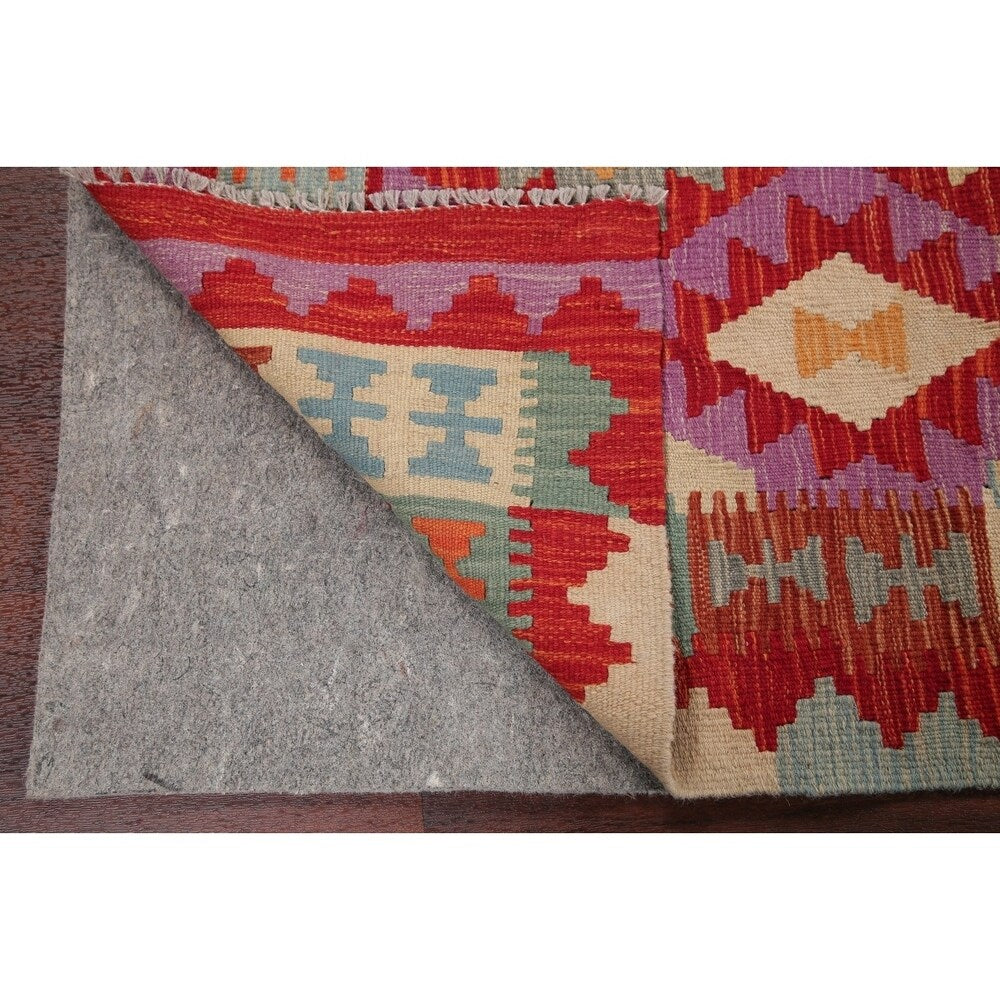 Kilim Oriental Flat Woven Wool Turkish Area Rug - 7'8" x 5'9"