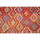 Kilim Oriental Flat Woven Wool Turkish Area Rug - 7'8" x 5'9"
