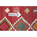 Kilim Qashqai Geometric Hand-Woven Wool Persian Oriental Rug - 9'10" x 3'8" Runner