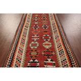 Kilim Qashqai Masterpiece Persian Antique Runner Rug - 4'8"x 19'6"