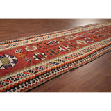 Kilim Qashqai Masterpiece Persian Antique Runner Rug - 4'8"x 19'6"