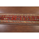 Kilim Qashqai Masterpiece Persian Antique Runner Rug - 4'8"x 19'6"