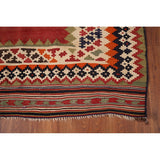 Kilim Qashqai Masterpiece Persian Antique Runner Rug - 4'8"x 19'6"