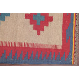 Kilim Shiraz Geometric Hand-Woven Wool Persian Oriental Area Rug - 3'0" x 2'1"