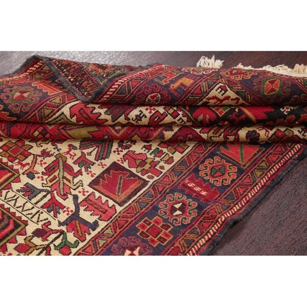 Kilim Tribal Hand Woven Wool Persian Rug - 10'3" x 4'1" Runner