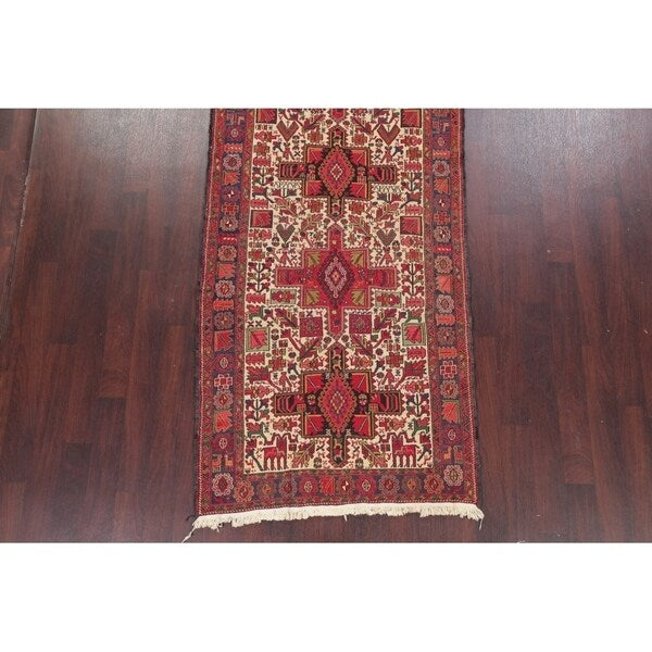 Kilim Tribal Hand Woven Wool Persian Rug - 10'3" x 4'1" Runner
