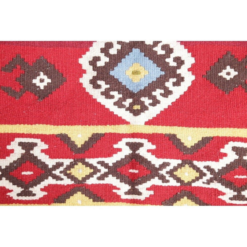 Kilim Wool Turkish Traditional Hand Woven Oriental Area Rug Red - 4'8" x 2'6"